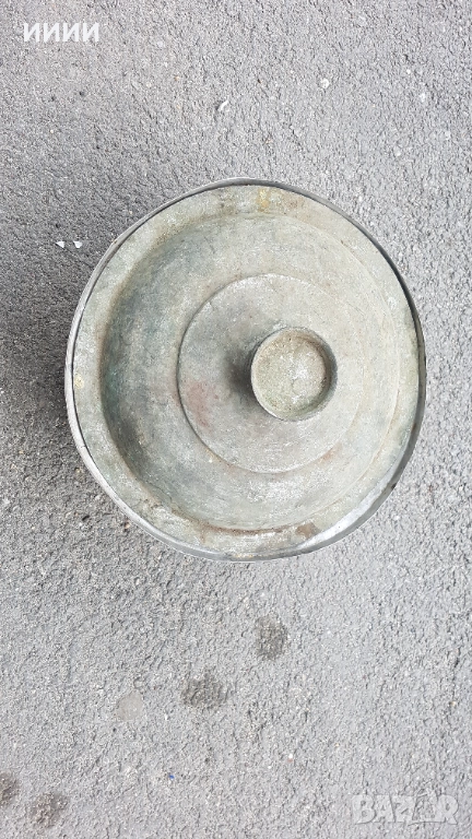 Бакърена тенджера с капак 19 век, снимка 1