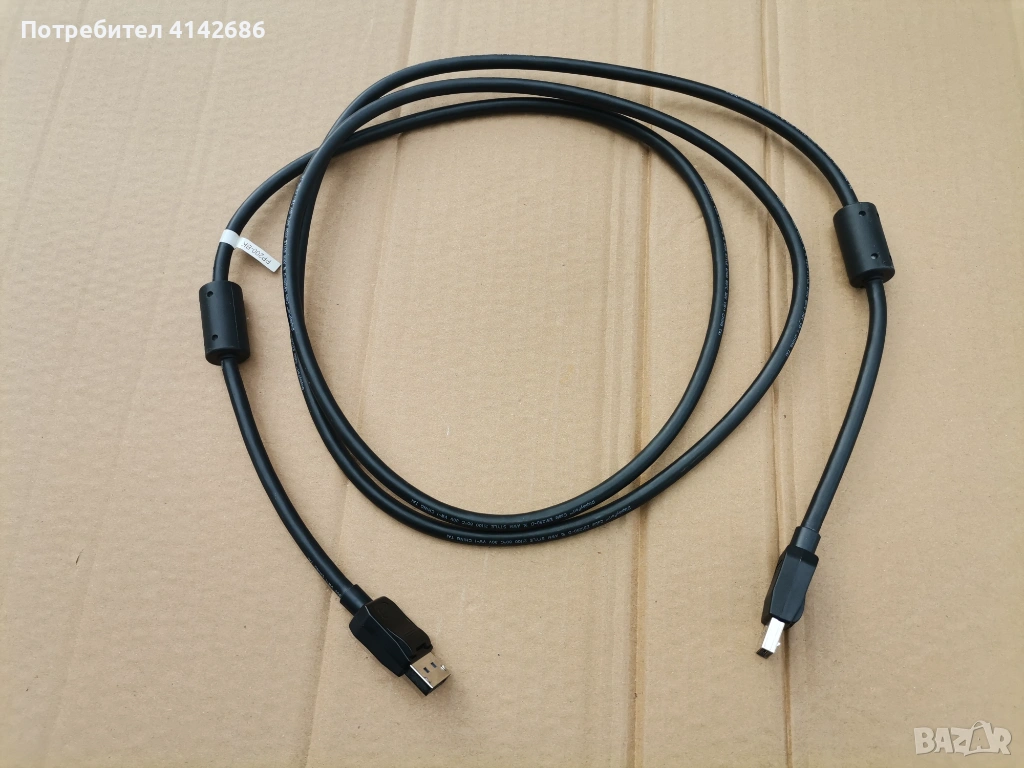 Кабел displayport към displayport 2 метра , снимка 1
