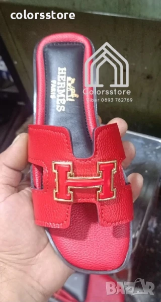 Дамски червени чехли Hermes/VL97c, снимка 1