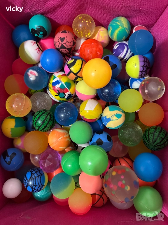 Подскачащи гумени топчета, силиконови топчета за вендинг машина, снимка 1