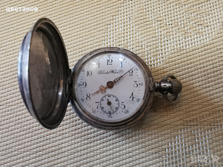 Старинен сребърен часовник, снимка 1