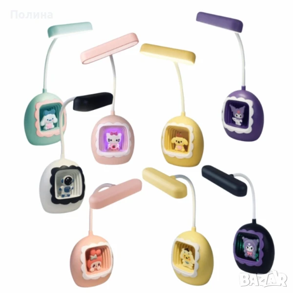 Детска LED настолна лампа с фигурки – забавна светлина за мечтатели, снимка 1