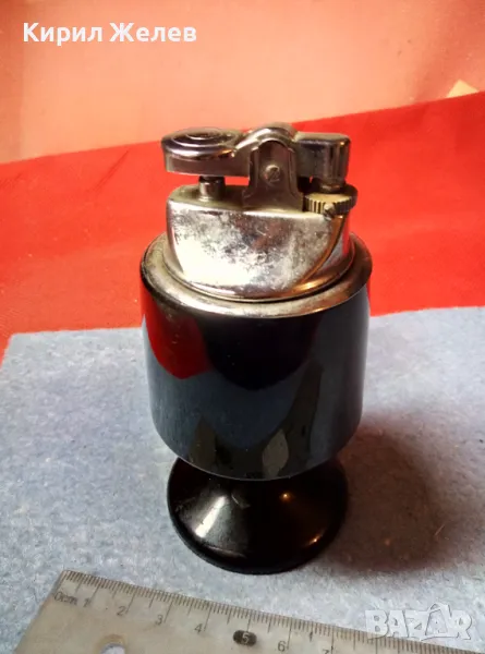 WINE CUP TABLE GAS LIGHTER Стара ВИНТИДЖ КОЛЕКЦИОНЕРСКИ МОДЕЛ НАСТОЛНА ЗАПАЛКА ГАЗОВА МАРКОВА 32148, снимка 1