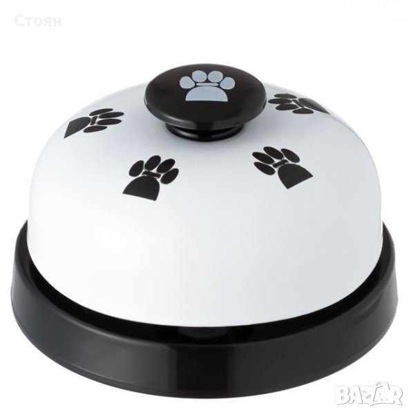 Бели черни лапи за обучение на домашни любимци 7,5x3 см, снимка 1