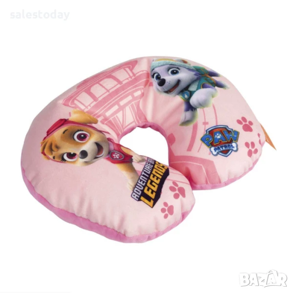 Възглавница за път за врат Paw Patrol , розова, снимка 1