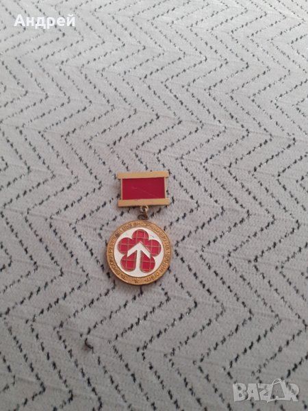 Стар медал,знак За високи резултати при внедряването на челния опит, снимка 1