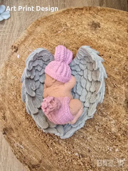 ~•°Гипсова фигурка Спящо бебче °•~, снимка 1