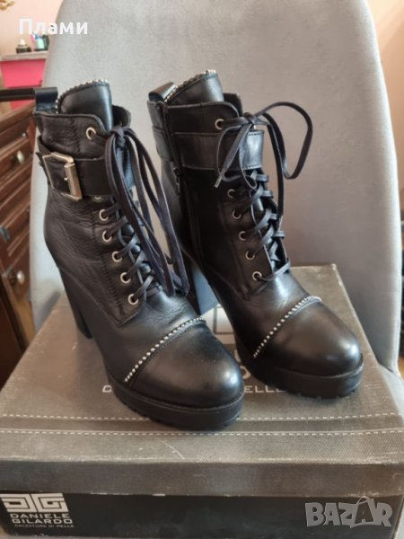 Дамски ботуши естествена кожа на ток Daniele Gilardo , снимка 1