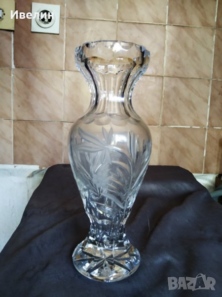 кристална ваза арт деко, снимка 1