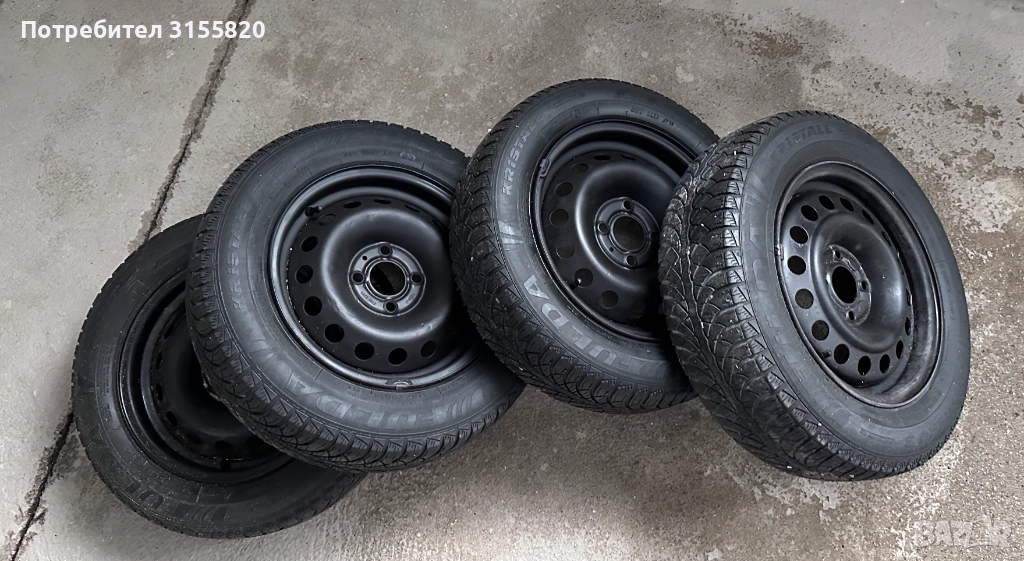 Джанти 14 цола с Гуми Fulda M+S - 175/70 R14 84T, снимка 1