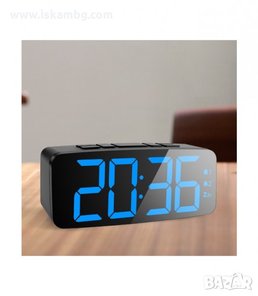 СТАЕН, ЕЛЕКТРОНЕН ЧАСОВНИК С ГОЛЕМИ СИНИ ЦИФРИ - код 5230, снимка 1