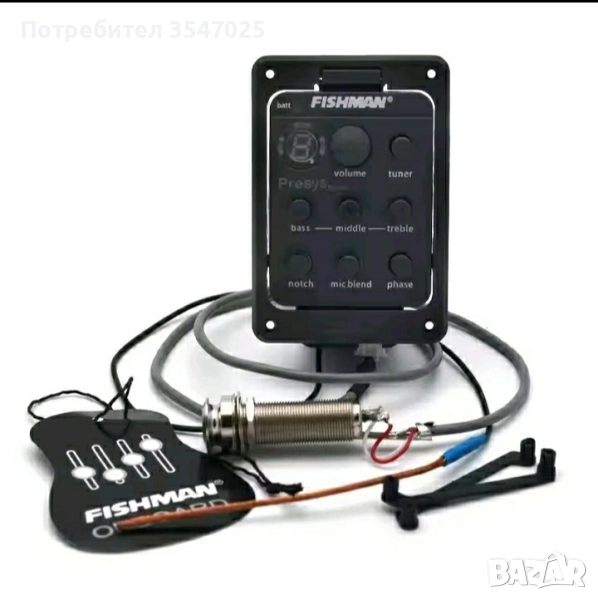 Fishman 301-електроника за акустична китара , снимка 1