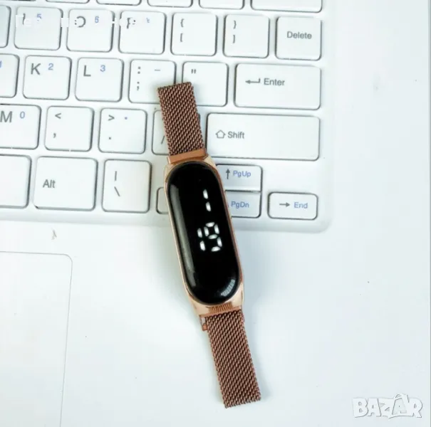 Модерен смарт часовник, Водоустойчив,Сензорен екран, Метална катарама - W WATCH29, снимка 1