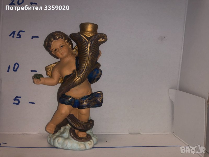 продавам керамична фигура ангелче-свещник, снимка 1
