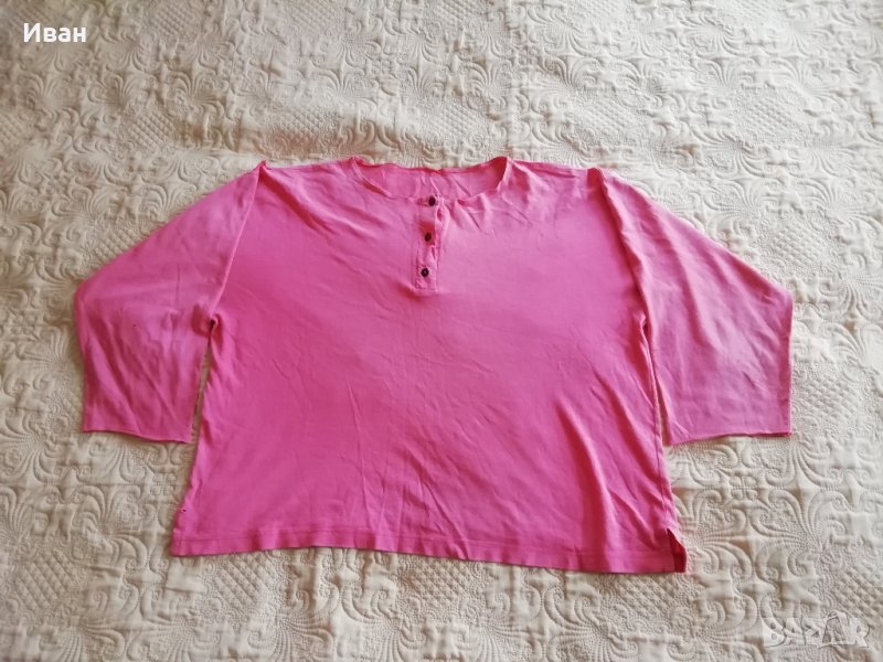 Дамска блуза с дълъг ръкав, розова, XXL - само по телефон!, снимка 1