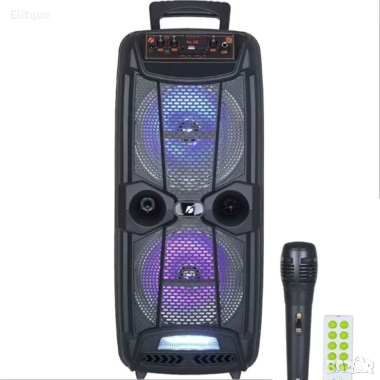 Преносима караоке Bluetooth колонка KTS 1743, снимка 1