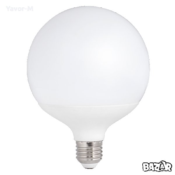 LED Лампа, Топка 15W, E27, 3000K, 220-240V AC, Топла светлина, Ultralux - LTL152730, снимка 1