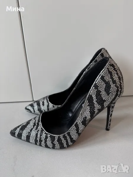 Дамски обувки на ток Steve Madden с мъниста, снимка 1