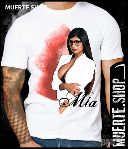 Тениска с щампа MIA KHALIFA, снимка 1