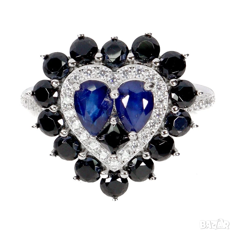 Сребърни пръстени с различни камъни, разгледайте ги всичките, снимка 1