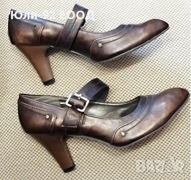 Дамски затворени обувки от естествена кожа №37 , снимка 1