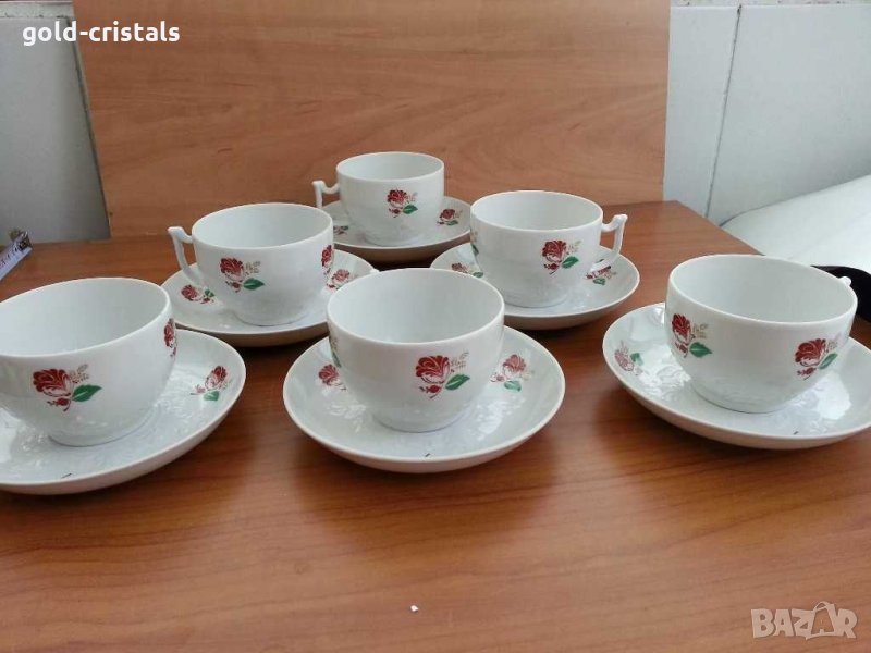 Руски порцелан сервиз за чай, снимка 1