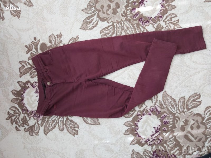 Дамски бордо панталон, снимка 1