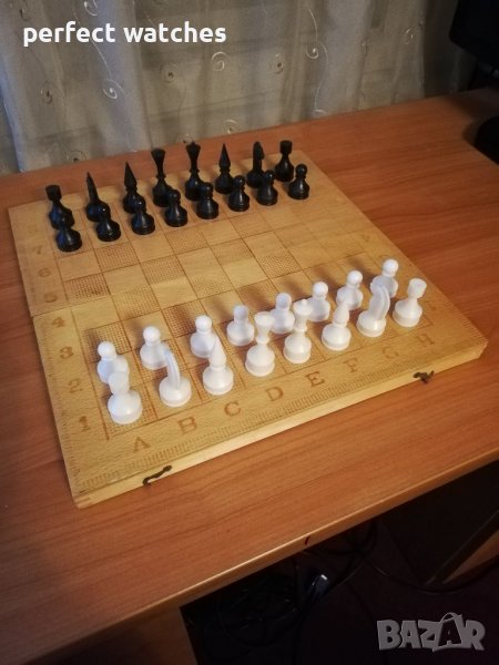 Стар колекционерски български шах със табла, снимка 1