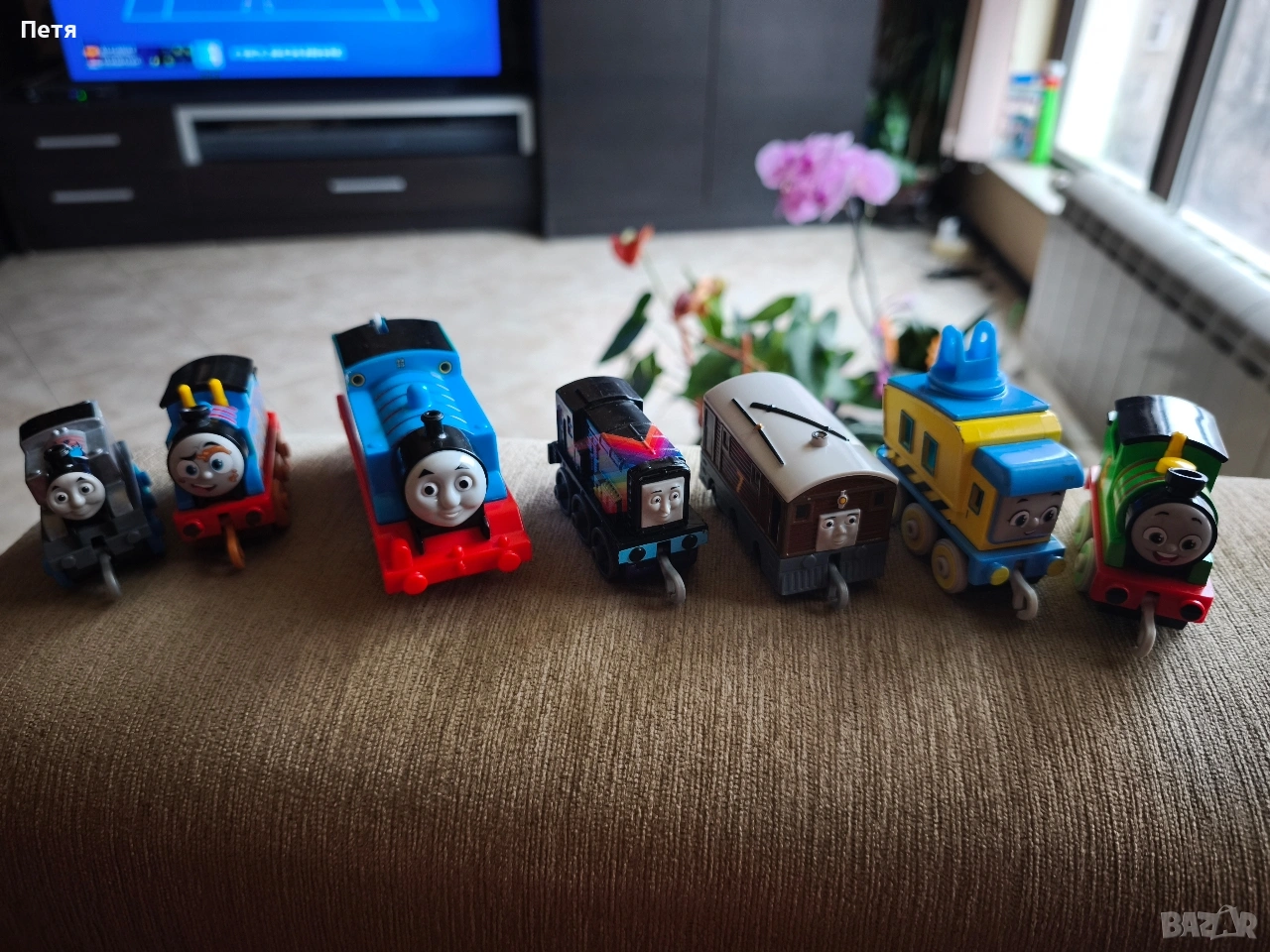 Thomas the Trunk 7 метални влакчета, снимка 1