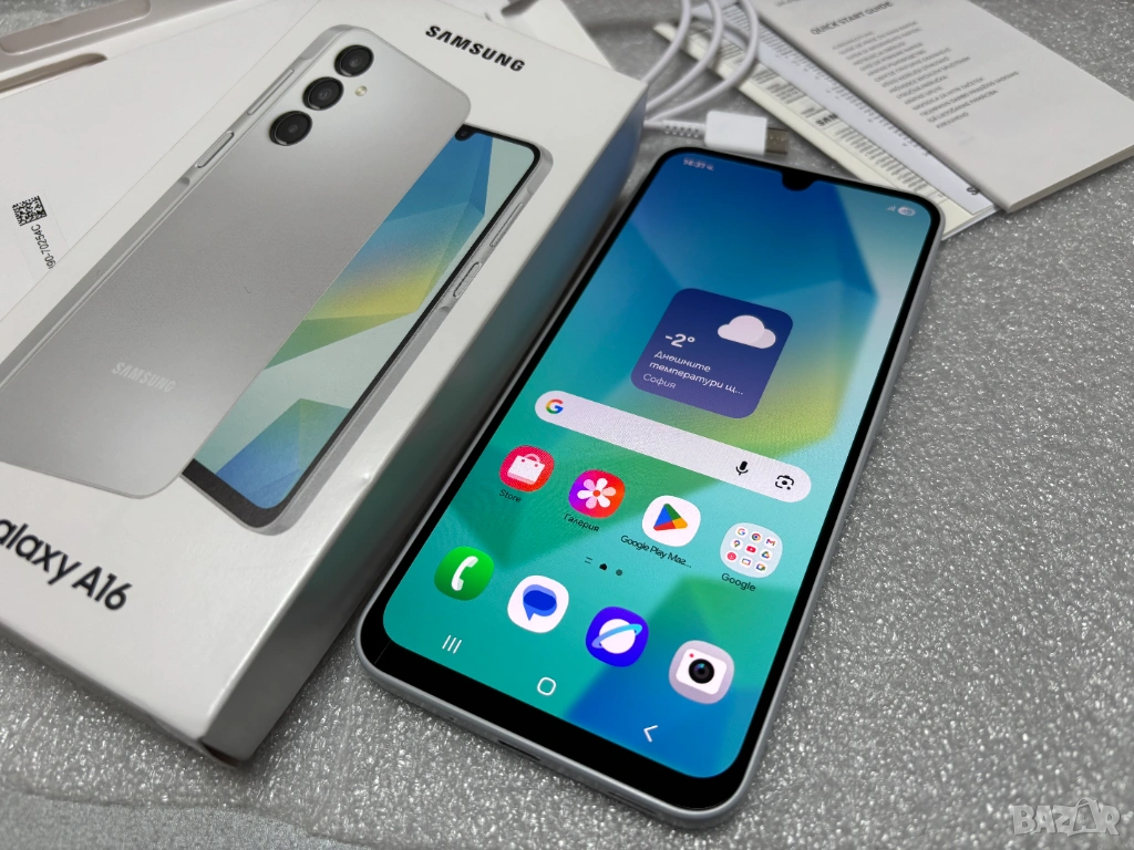 НОВ! Samsung Galaxy A16 5G 4GB RAM / 128GB, Light Gray, снимка 1