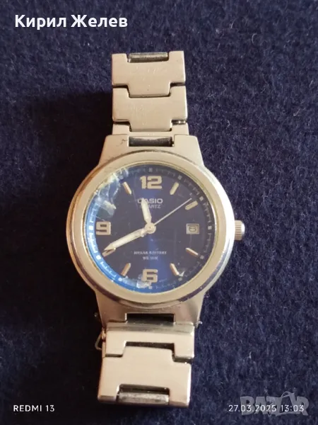 Стилен мъжки часовник CASIO QUARTZ JAPAN MOVT  красива верижка 26217, снимка 1