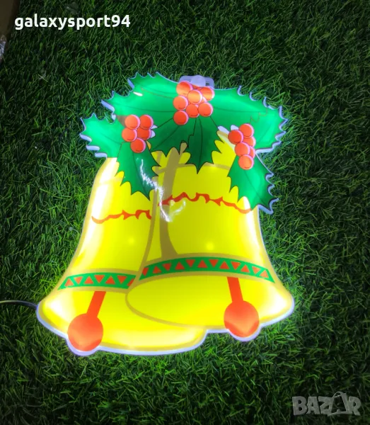 Лед коледна фигурка Камбана двулицеви фигурки  за лед коледна украса, снимка 1