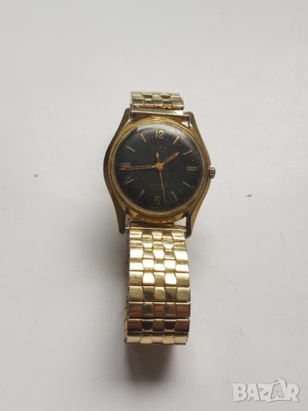 Позлатен мъжки механичен часовник OLMA 17 Jewels, снимка 1