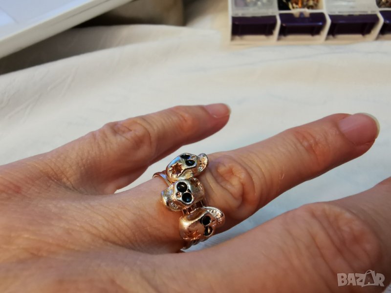 Пръстени череп 3 броя, снимка 1