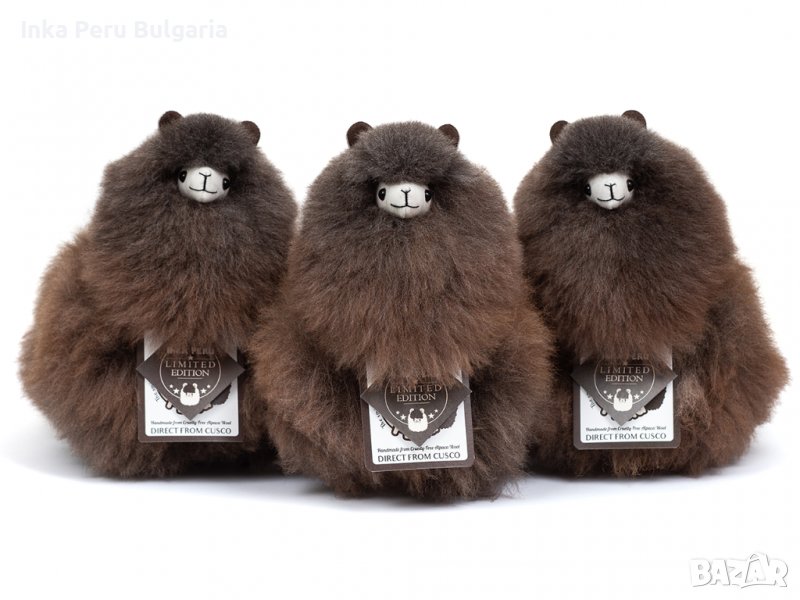  Усмихната алпака – малка, 23 см, Limited Edition, Brown Bear, снимка 1