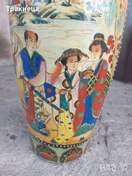 ГОЛЯМА ПОРЦЕЛАНОВА ВАЗА САТЦУМА SATSUMA , снимка 1