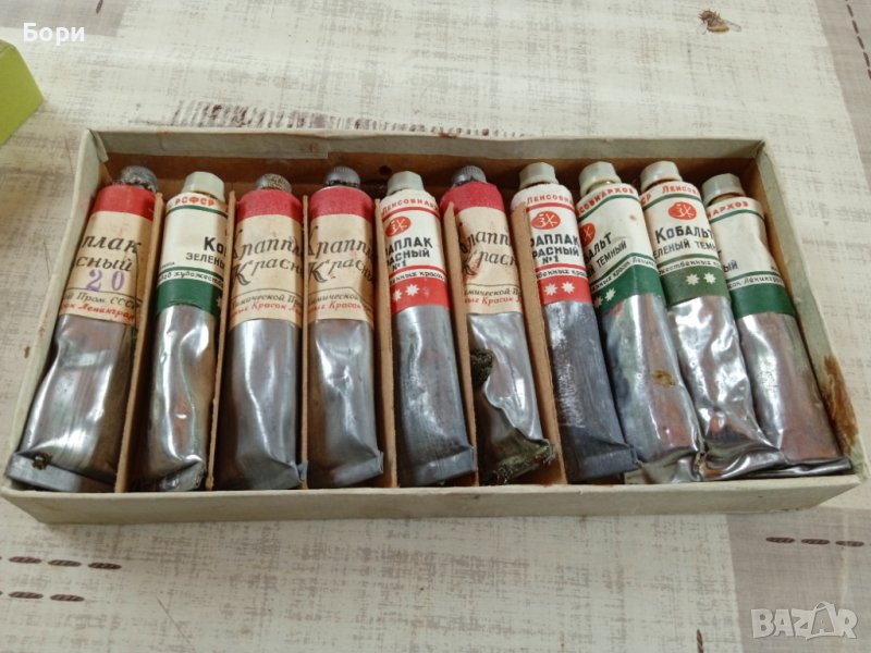 Стари маслени бои Ленинград 1951-1954г СССР, снимка 1