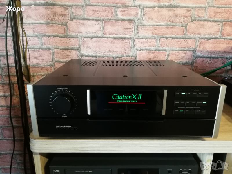⏯️С клип. Harman Kardon Citation X II class A preamp dual RIAA MM MC., снимка 1