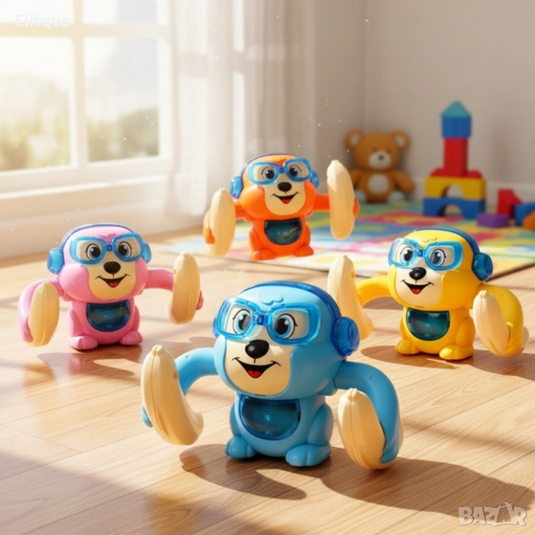 Бебешка играчка търкаляща се маймунка , снимка 1