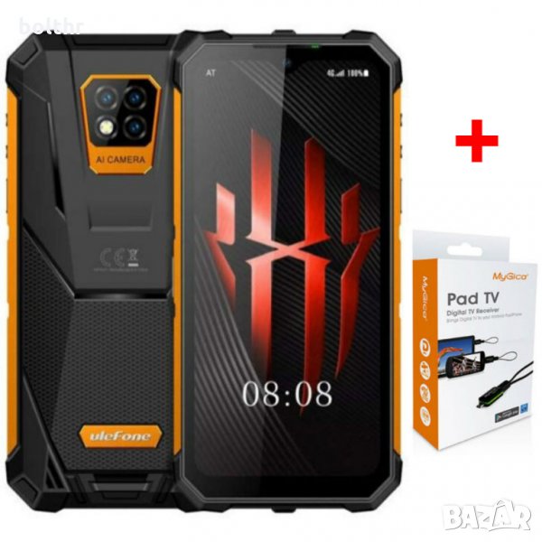 МОБИЛЕН ТЕЛЕФОН ULEFONE ARMOR 8 IP68/ IP69K + TV ТУНЕР, снимка 1