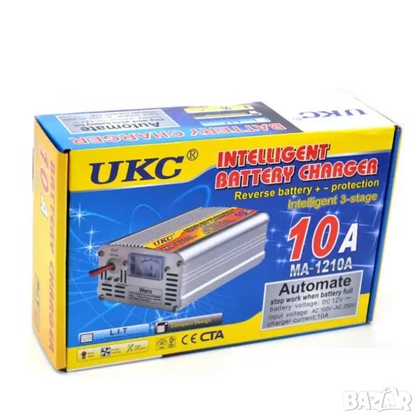 10А импулсно електрическо умно зарядно за акумулатор 12V - MA1210A, снимка 1