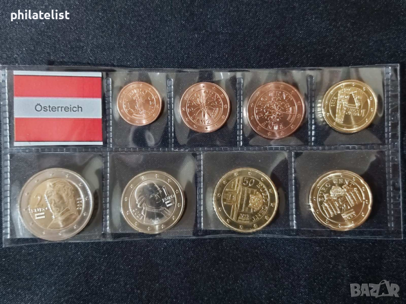 Австрия 2023 - Евро Сет - комплектна серия от 1 цент до 2 евро , 8 монети, снимка 1