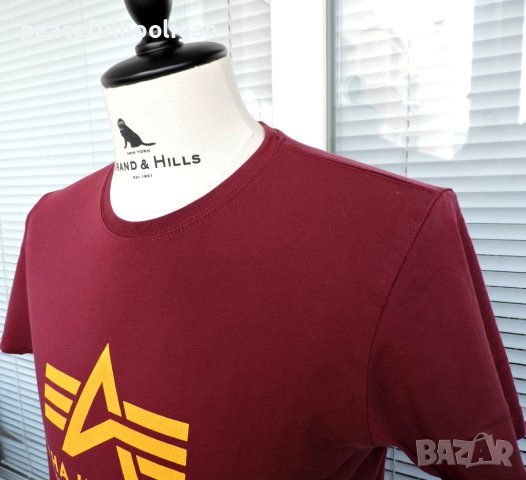 Оригинална мъжка тениска Alpha Industries размер М, снимка 5 - Тениски - 44356846