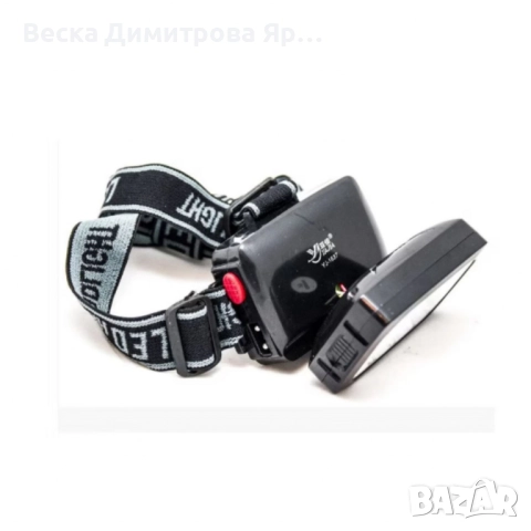 YAJIA Акумулаторна супер ярка 12 LED челна лампа YJ-1837 черна FL109-C, снимка 12 - Лед осветление - 52529635