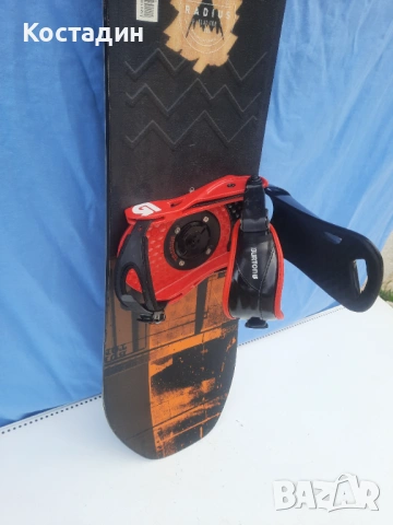 Сноуборд BURTON radius-150см.woodcore-flattop-rocker  с автомати , снимка 6 - Зимни спортове - 53066985