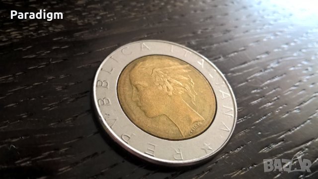 Монета - Италия - 500 лири | 1986г., снимка 2 - Нумизматика и бонистика - 32065571