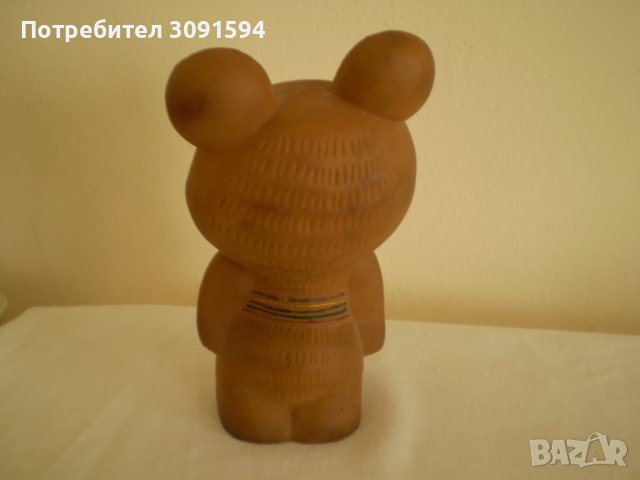 Голямо гумено олимпийско мече Миша , снимка 5 - Колекции - 36686738
