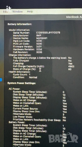 MacBook Air Retina, 13-inch 2018 А1932, снимка 2 - Лаптопи за работа - 54217335