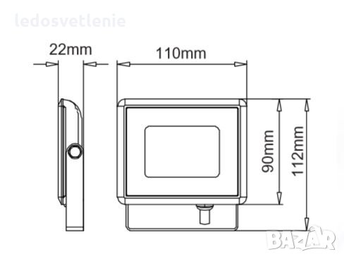 10W LED Прожектор, снимка 2 - Лед осветление - 29947938