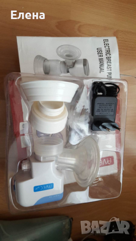 Електрическа помпа за кърма с адаптер, снимка 5 - Помпи за кърма - 36508772